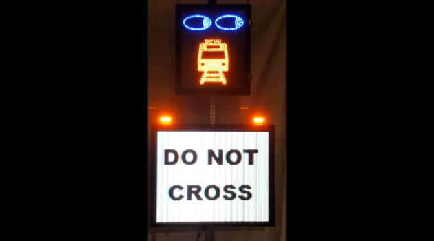 Railroad Pedestrian Warning System